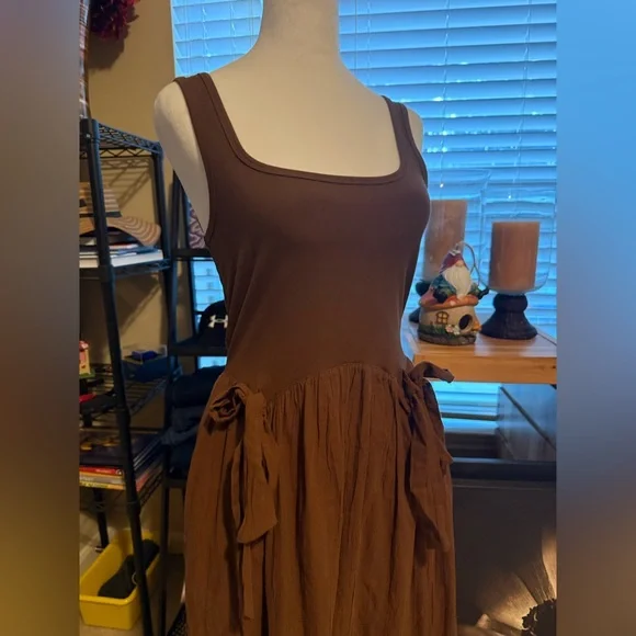 Aerie Chocolate Brown Maxi Dress - Picture 3 of 6